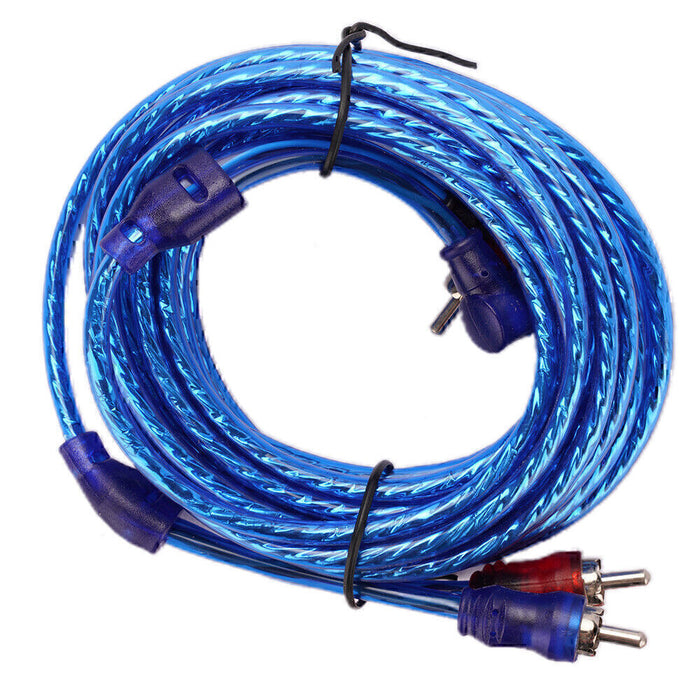 DURAFORCE 1500W Amp Auto Audio Cable Kit Amplifier Install RCA Subwoofer Sub Wiring 8Gaug!