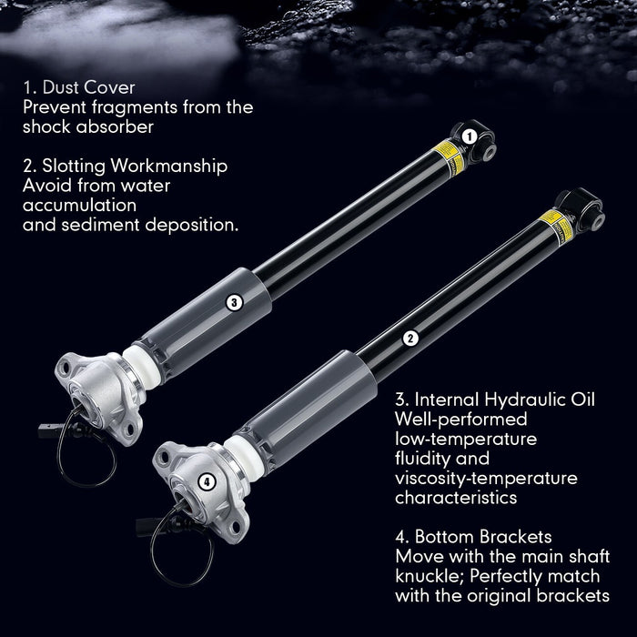 DURAFORCE 2* Rear Shock Absorbers w/Magnetic For Audi A3 S3 RS3 Quattro 2015-22 8V0513021