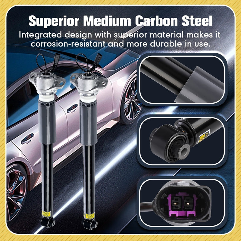 DURAFORCE 2* Rear Shock Absorbers w/Magnetic For Audi A3 S3 RS3 Quattro 2015-22 8V0513021
