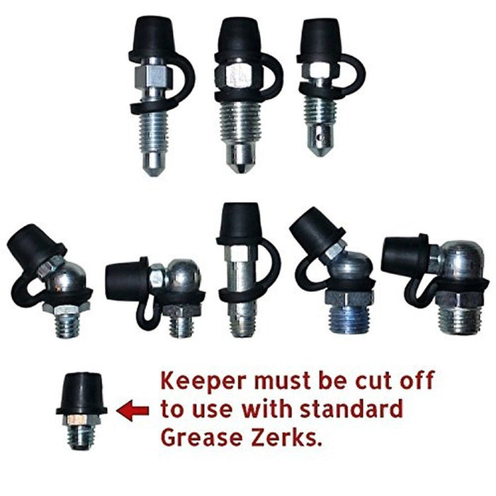 DURAFORCE 25 Pack Brake Bleeder Screw Caps Grease Zerk Fitting Cap Rubber Dust Cover USA*