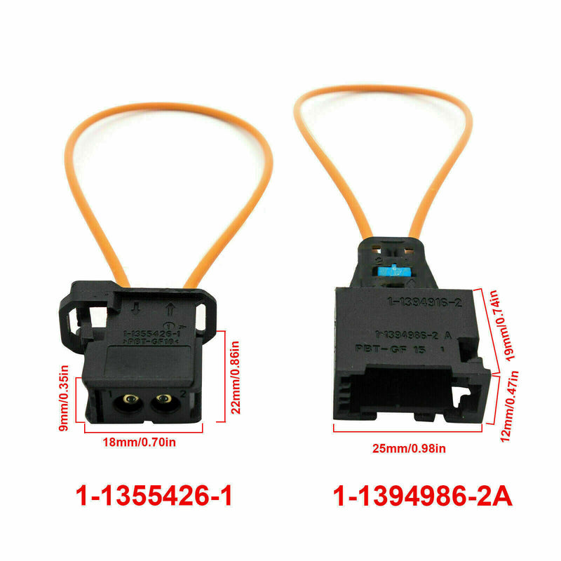 DURAFORCE Fiber Optic Loop Bypass MALE & FEMALE Kit Adapter Fit for BENZ PORSCHE BMW MOST