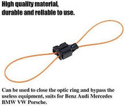 DURAFORCE Fiber Optic Loop Bypass MALE & FEMALE Kit Adapter Fit for BENZ PORSCHE BMW MOST