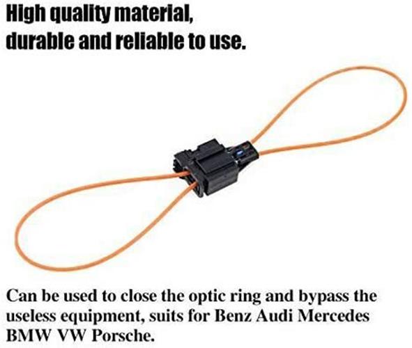 DURAFORCE Fiber Optic Loop Bypass MALE & FEMALE Kit Adapter Fit for BENZ PORSCHE BMW MOST