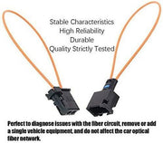 DURAFORCE Fiber Optic Loop Bypass MALE & FEMALE Kit Adapter Fit for BENZ PORSCHE BMW MOST