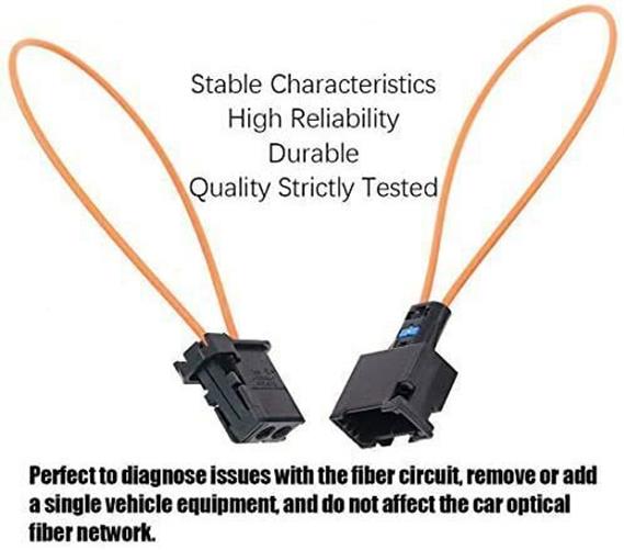 DURAFORCE Fiber Optic Loop Bypass MALE & FEMALE Kit Adapter Fit for BENZ PORSCHE BMW MOST