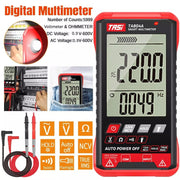 DURAFORCE Digital Multimeter Voltmeter AC DC Volt Meter Ohmmeter Auto Range Tester w/Light
