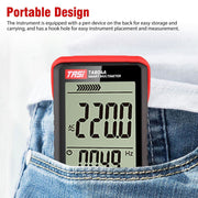 DURAFORCE Digital Multimeter Voltmeter AC DC Volt Meter Ohmmeter Auto Range Tester w/Light