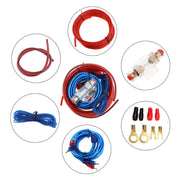 DURAFORCE Car Audio Cable 1500W Amp Amplifier Install RCA Subwoofer Sub Wiring 8 Gauge US