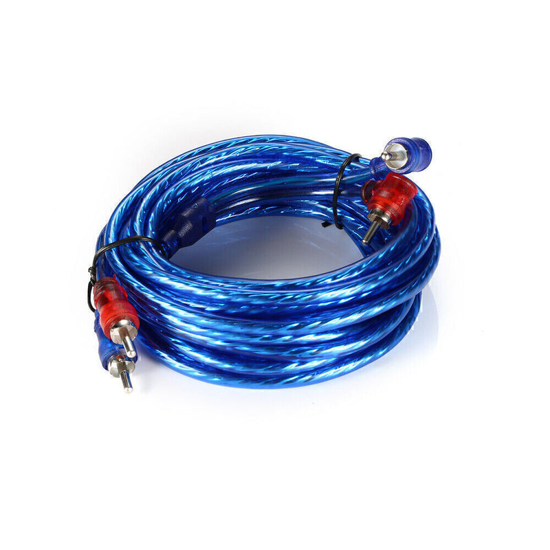 DURAFORCE Car Audio Cable 1500W Amp Amplifier Install RCA Subwoofer Sub Wiring 8 Gauge US
