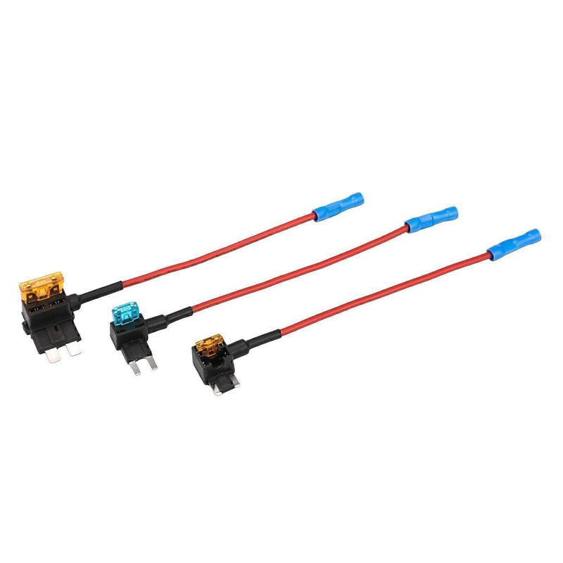 DURAFORCE 10pcs 12V Car Add-a-Circuit Fuse Adapter w/ Standard Mini TAP Blade Fuse Holder!