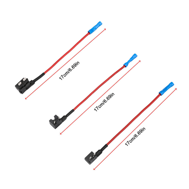 DURAFORCE 10pcs 12V Car Add-a-Circuit Fuse Adapter w/ Standard Mini TAP Blade Fuse Holder!