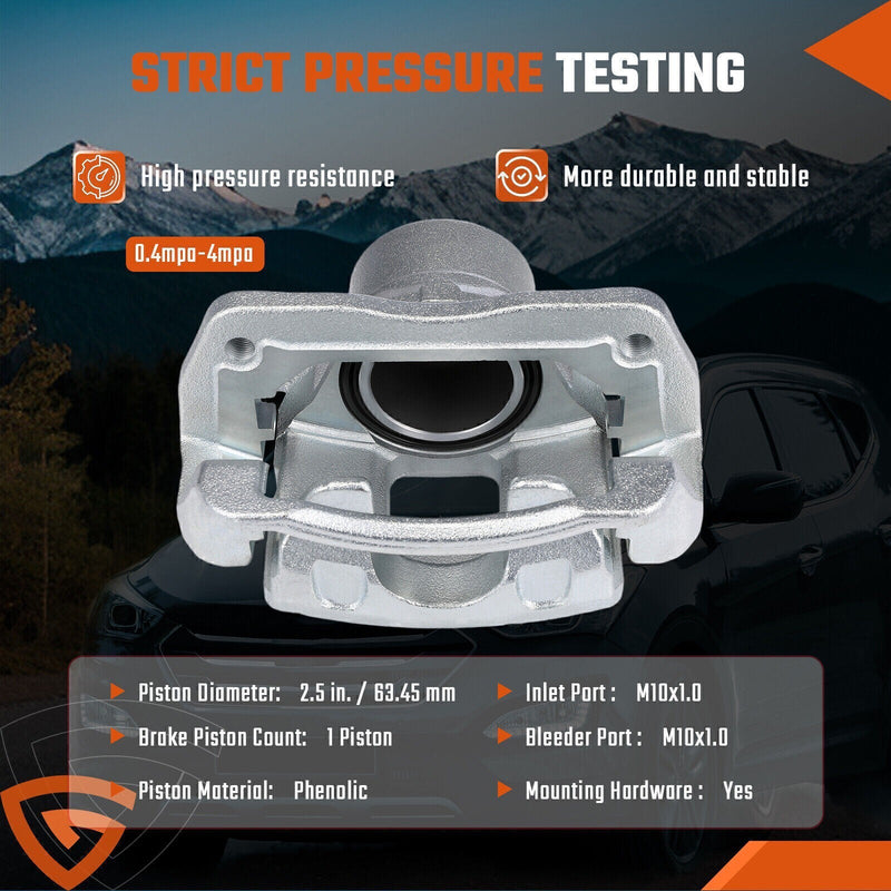 DURAFORCE 2x Disc Brake Caliper w/ Bracket Front Left & Right for Hyundai Santa Fe 10-12
