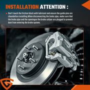 DURAFORCE 2x Disc Brake Caliper w/ Bracket Front Left & Right for Hyundai Santa Fe 10-12