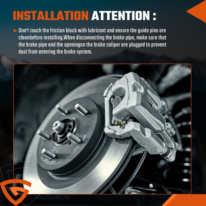 DURAFORCE 2x Disc Brake Caliper w/ Bracket Front Left & Right for Hyundai Santa Fe 10-12