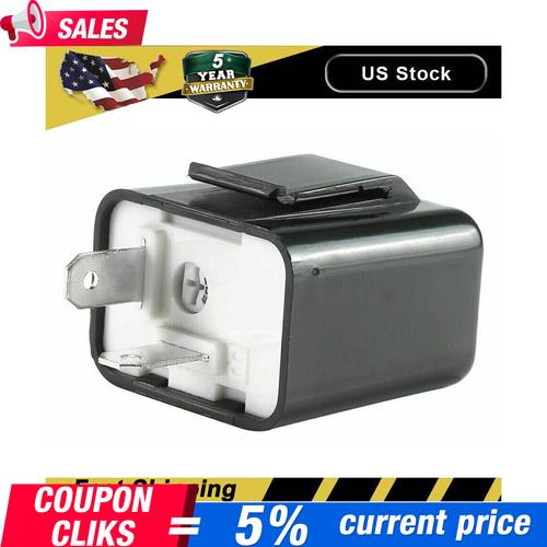DURAFORCE 2-Pin Adjustable LED Flasher Relay Turn Signal Blinker 12V Light for Motorcycle*
