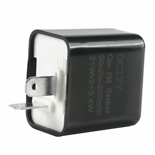 DURAFORCE 2-Pin Adjustable LED Flasher Relay Turn Signal Blinker 12V Light for Motorcycle*