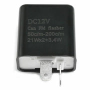 DURAFORCE 2-Pin Adjustable LED Flasher Relay Turn Signal Blinker 12V Light for Motorcycle*