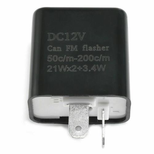 DURAFORCE 2-Pin Adjustable LED Flasher Relay Turn Signal Blinker 12V Light for Motorcycle*