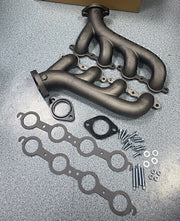 DURAFORCE LS Swap Cast Iron Manifold Headers w/ Gasket for Chevy LS1 LS2 LS3 4.8 5.3 6.0L