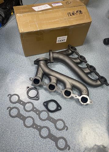 DURAFORCE LS Swap Cast Iron Manifold Headers w/ Gasket for Chevy LS1 LS2 LS3 4.8 5.3 6.0L