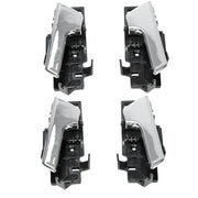 DURAFORCE Set of 4 Left + Right Interior Inside Door Handle Chrome for Chevy Aveo G3