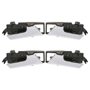DURAFORCE Set of 4 Left + Right Interior Inside Door Handle Chrome for Chevy Aveo G3