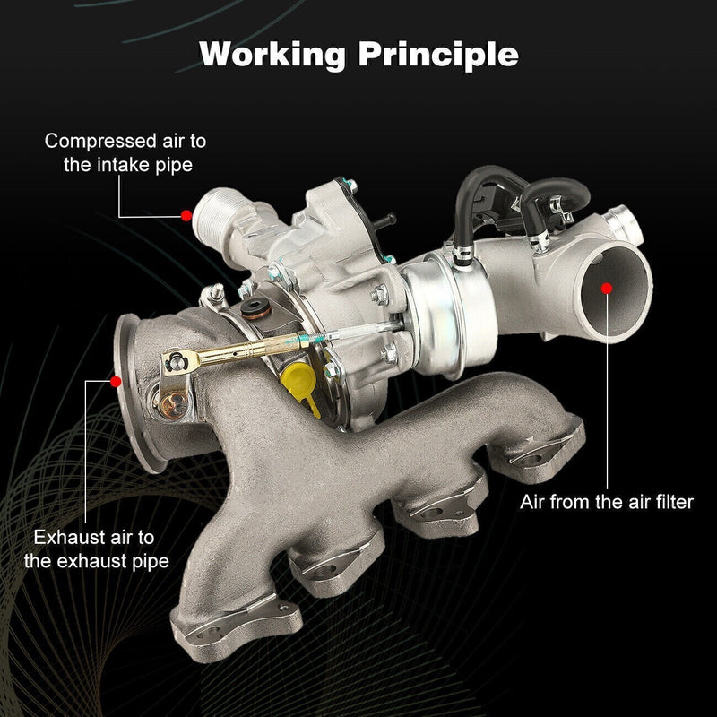 DURAFORCE Turbo Turbocharger For Chevy Cruze Sonic Trax & Buick Encore 55565353* 1.4L