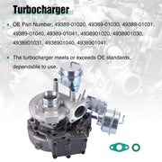 DURAFORCE TURBOCHARGER TURB TD04HL FOR 2007-2012 ACURA RDX 2.3L 49389-01043 49389-01020 US