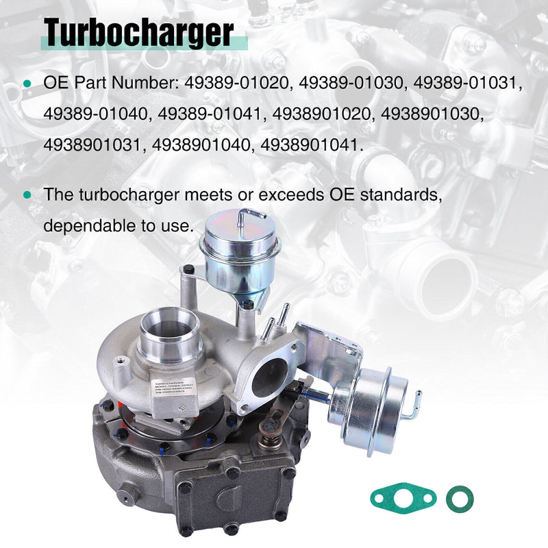 DURAFORCE TURBOCHARGER TURB TD04HL FOR 2007-2012 ACURA RDX 2.3L 49389-01043 49389-01020 US