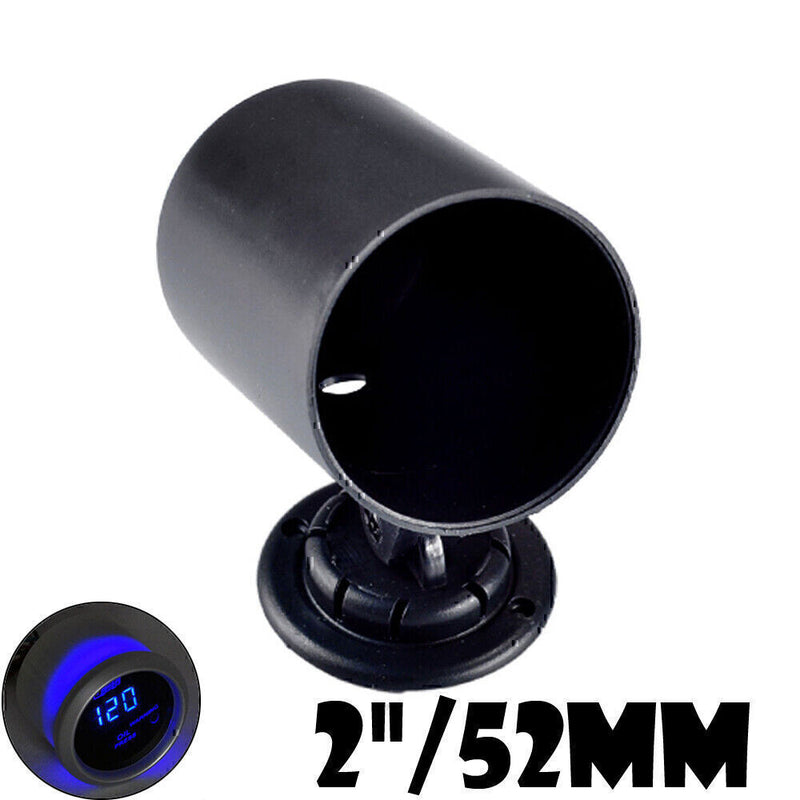 DURAFORCE UNIVERSAL 2" 52mm SINGLE GAUGE Holder SWIVEL MOUNT METER POD CUP Direct-Fit