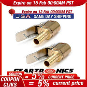DURAFORCE 2 pcs Open Flow Straight Lock-On Air Chuck with Clip for Tire Inflator Car Tool