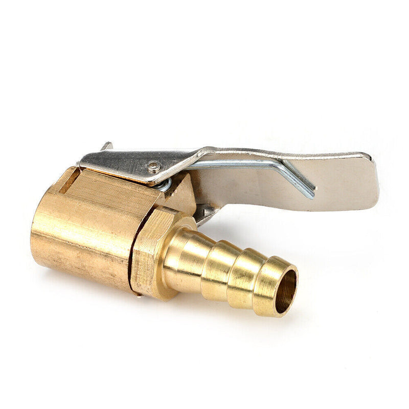 DURAFORCE 2 pcs Open Flow Straight Lock-On Air Chuck with Clip for Tire Inflator Car Tool