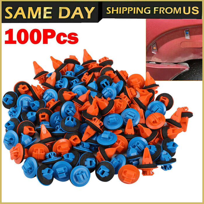 DURAFORCE 100PCS Fender Flare Retainer Clips For 2005-2015 Toyota Tacoma 75495-35010