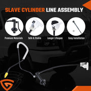 DURAFORCE PRE-FILLED CLUTCH MASTER CYLINDER SLAVE LINE For 95-11 FORD RANGER 2.3 2.5L 3.0L