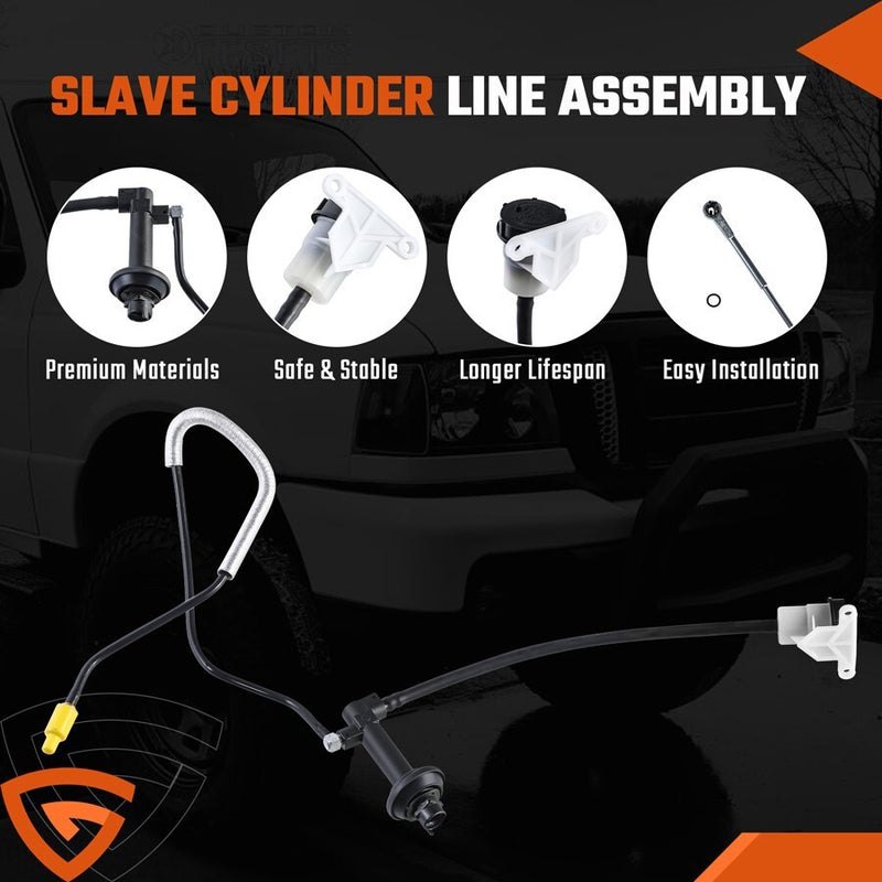 DURAFORCE PRE-FILLED CLUTCH MASTER CYLINDER SLAVE LINE For 95-11 FORD RANGER 2.3 2.5L 3.0L