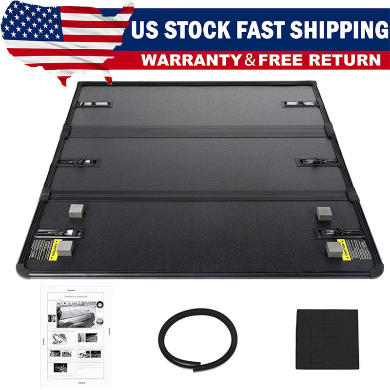 DURAFORCE 5 FT Hard Tri-Fold Tonneau Cover Bed For 2015-2024 Chevy Colorado GMC Canyon
