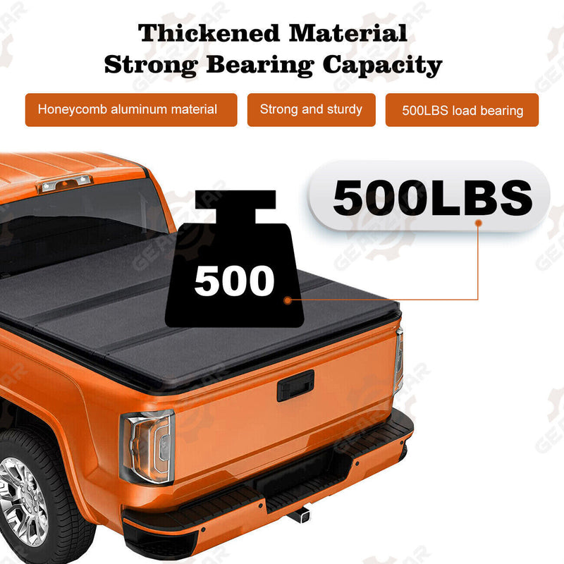 DURAFORCE 5 FT Hard Tri-Fold Tonneau Cover Bed For 2015-2024 Chevy Colorado GMC Canyon