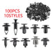 DURAFORCE 100 pcs Fender Clips Trim Car Auto Push Pin Rivet Bumper Fastener Panel-Retainer