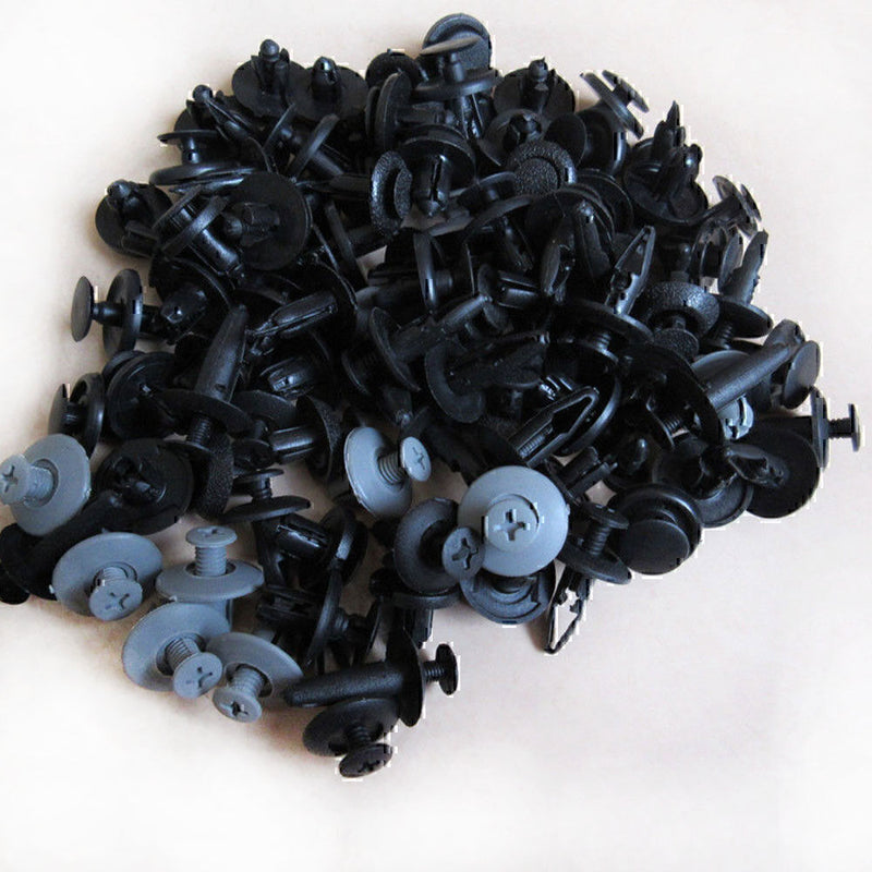 DURAFORCE 100 pcs Fender Clips Trim Car Auto Push Pin Rivet Bumper Fastener Panel-Retainer