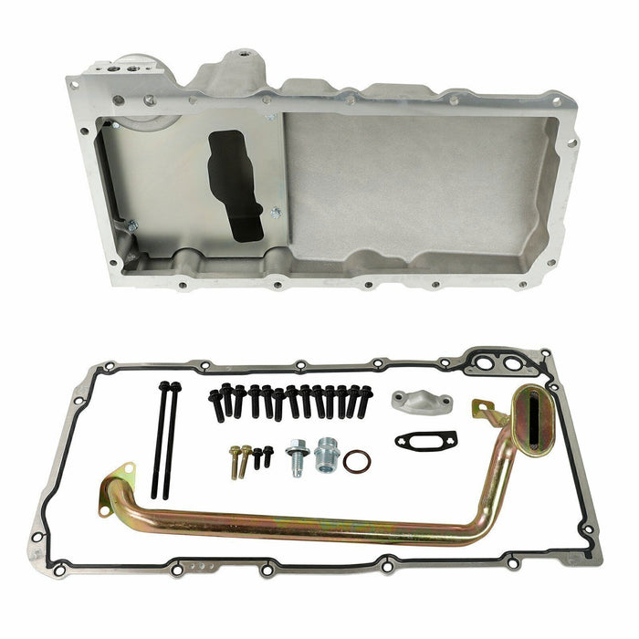 DURAFORCE LS Swap Aluminum Oil Pan Retrofit Kit Low Profile For LS1 LS2 LS3 4.8L 5.3 6.0