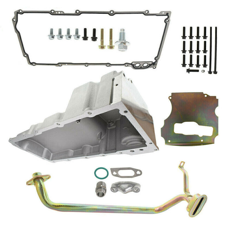 DURAFORCE LS Swap Aluminum Oil Pan Retrofit Kit Low Profile For LS1 LS2 LS3 4.8L 5.3 6.0