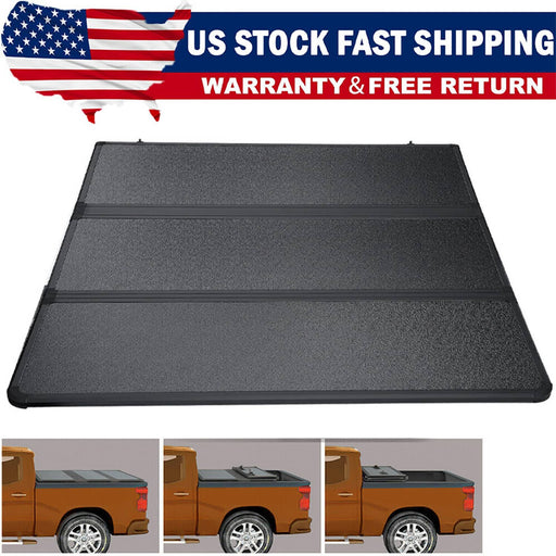 DURAFORCE FOR 16-23 TOYOTA TACOMA TRUCK 5FT SHORT BED HARD SOLID TRI-FOLD TONNEAU COVER !