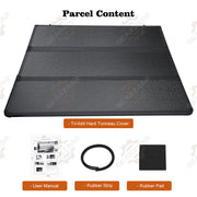 DURAFORCE FOR 16-23 TOYOTA TACOMA TRUCK 5FT SHORT BED HARD SOLID TRI-FOLD TONNEAU COVER !