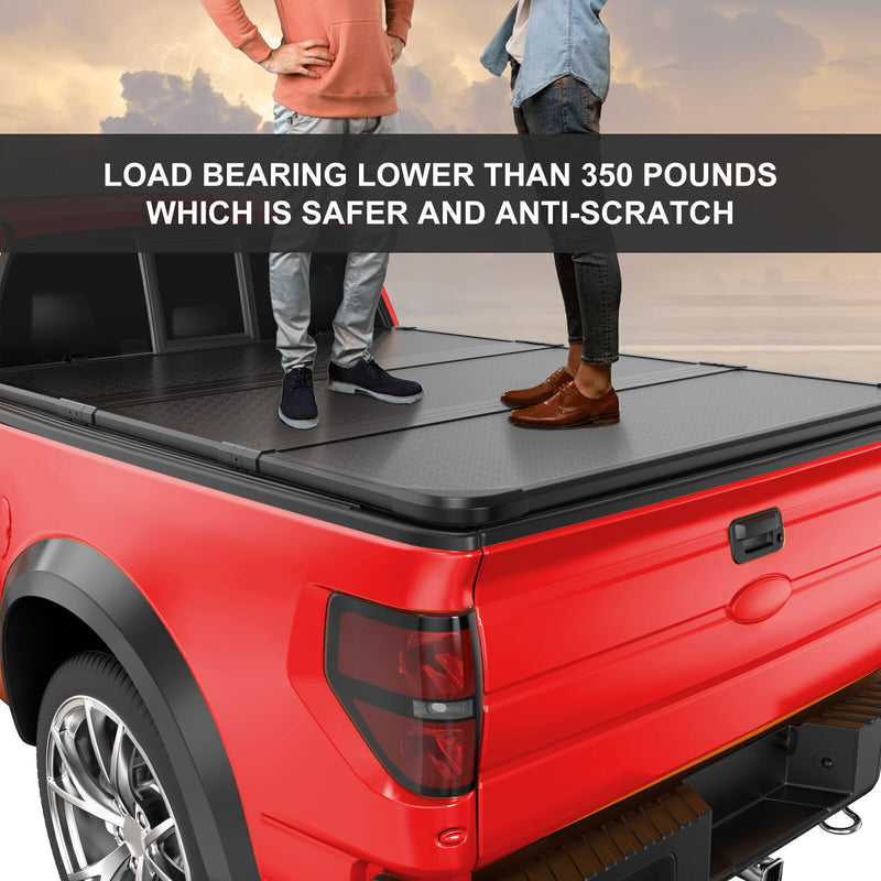 DURAFORCE FOR 16-23 TOYOTA TACOMA TRUCK 5FT SHORT BED HARD SOLID TRI-FOLD TONNEAU COVER !