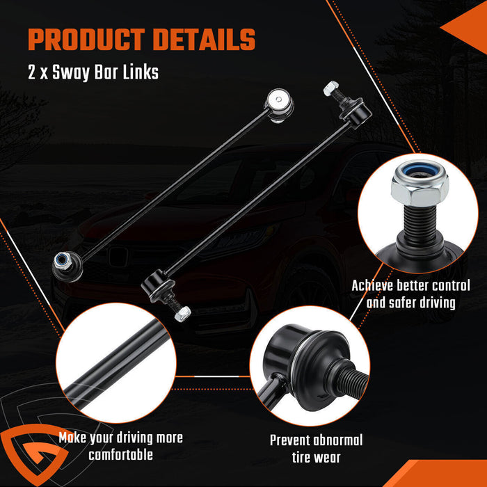 DURAFORCE 2 Front Stabilizer Sway Bar Links for 2007-2016 Honda CR-V 2007-2012 Acura RDX