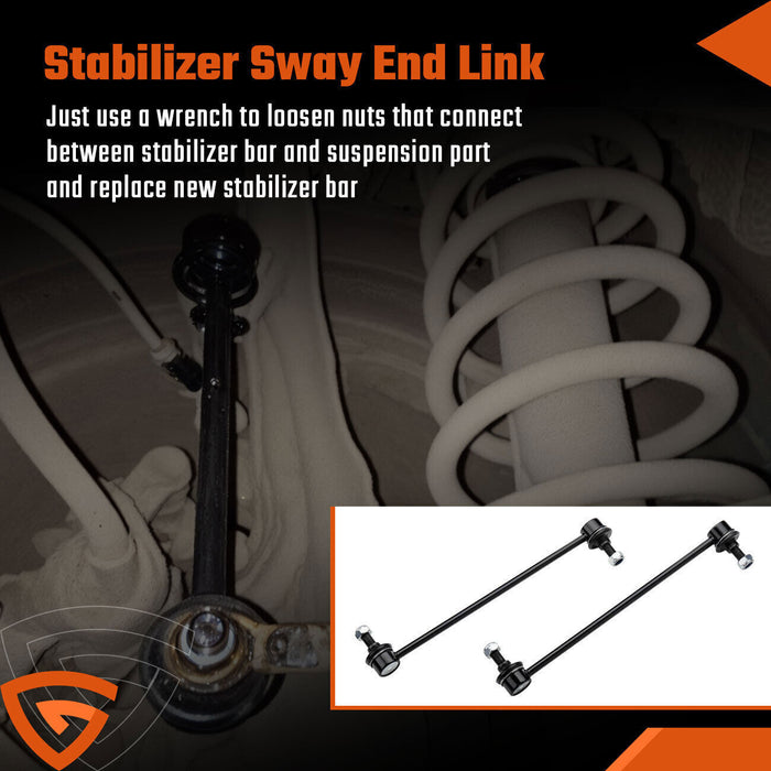 DURAFORCE 2 Front Stabilizer Sway Bar Links for 2007-2016 Honda CR-V 2007-2012 Acura RDX
