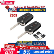 DURAFORCE Fits 2012-2014 Kia Rio / 2010-2013 Kia Soul Flip Key Fob Remote Case Shell 2 Se!