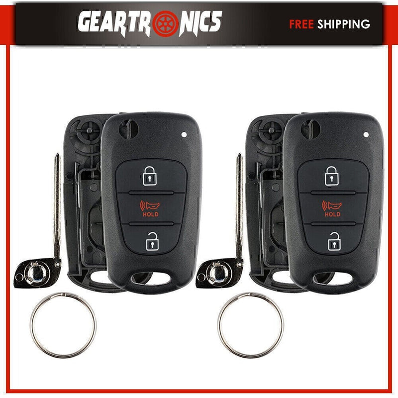 DURAFORCE Fits 2012-2014 Kia Rio / 2010-2013 Kia Soul Flip Key Fob Remote Case Shell 2 Se!