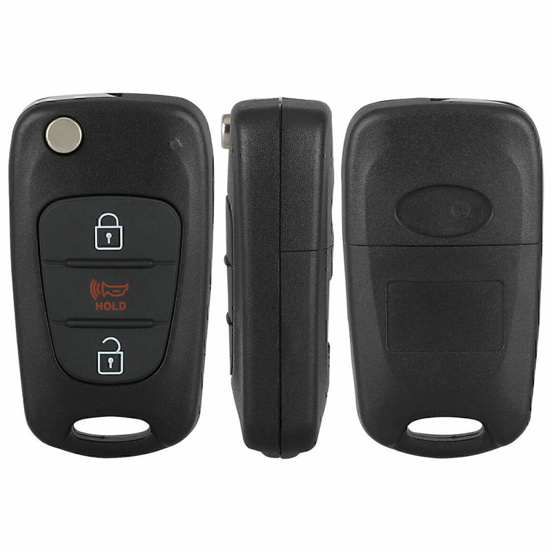 DURAFORCE Fits 2012-2014 Kia Rio / 2010-2013 Kia Soul Flip Key Fob Remote Case Shell 2 Se!