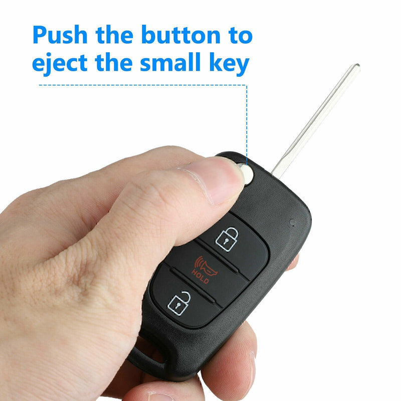 DURAFORCE Fits 2012-2014 Kia Rio / 2010-2013 Kia Soul Flip Key Fob Remote Case Shell 2 Se!